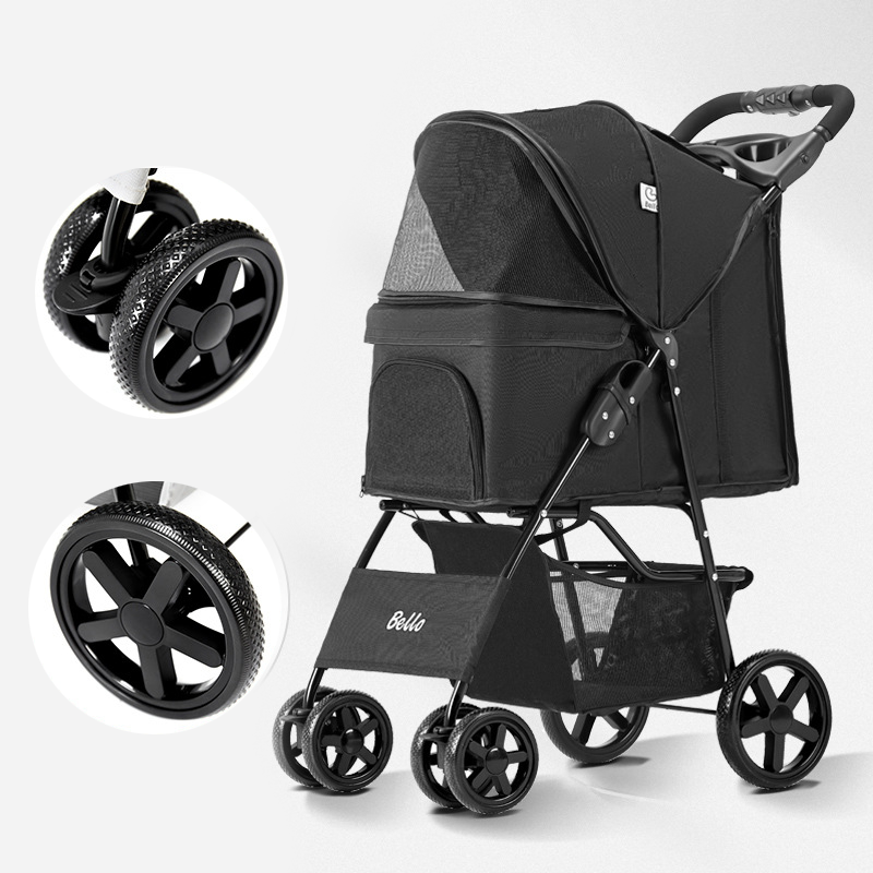 Fordable Pet Stroller for Cats & Dogs