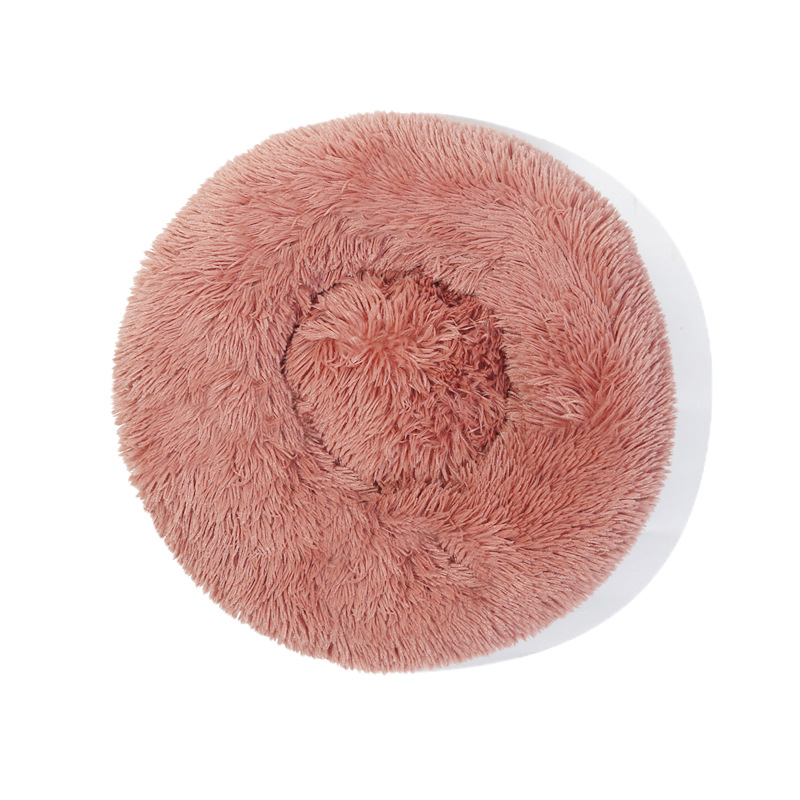 Round Washable Bed for Indoor Cats & Dogs  27.5" diameter