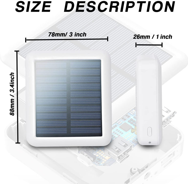 20000mAh Solar Power Bank with Built in 4 Cables