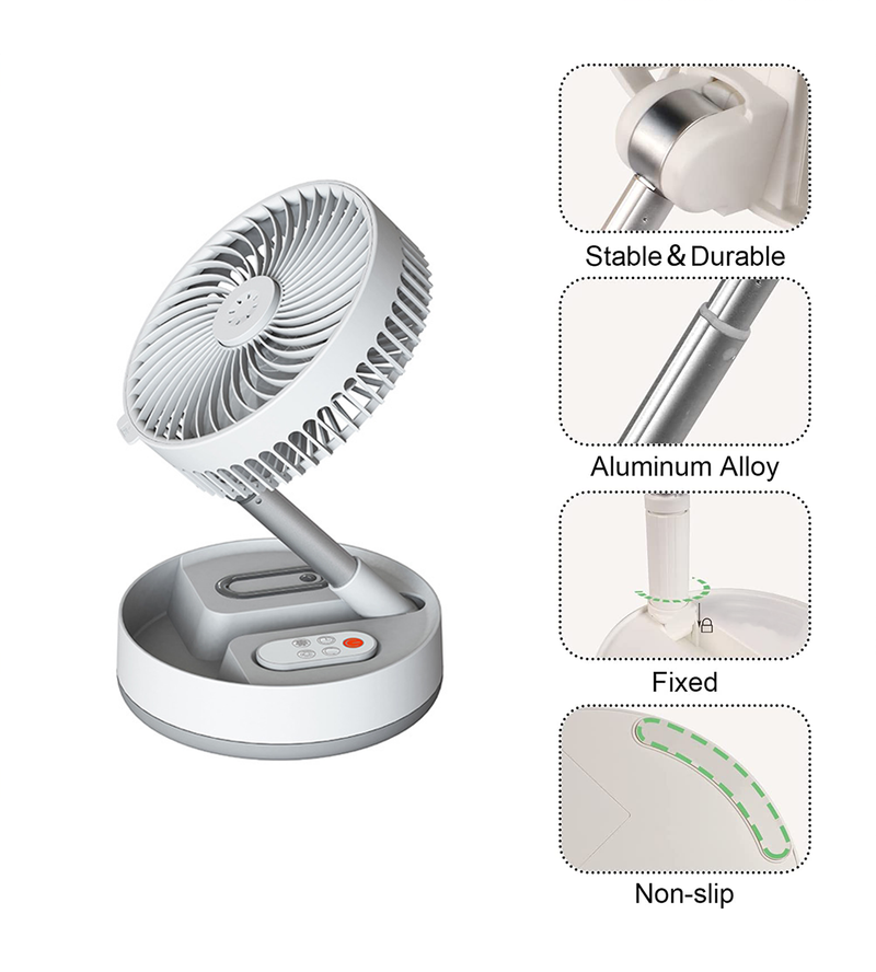 Portable Standing Fan with Remote Controller