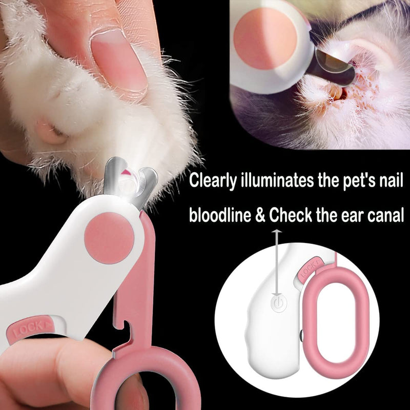 Nail Clippers with LED Light for Small Dogs & Cats