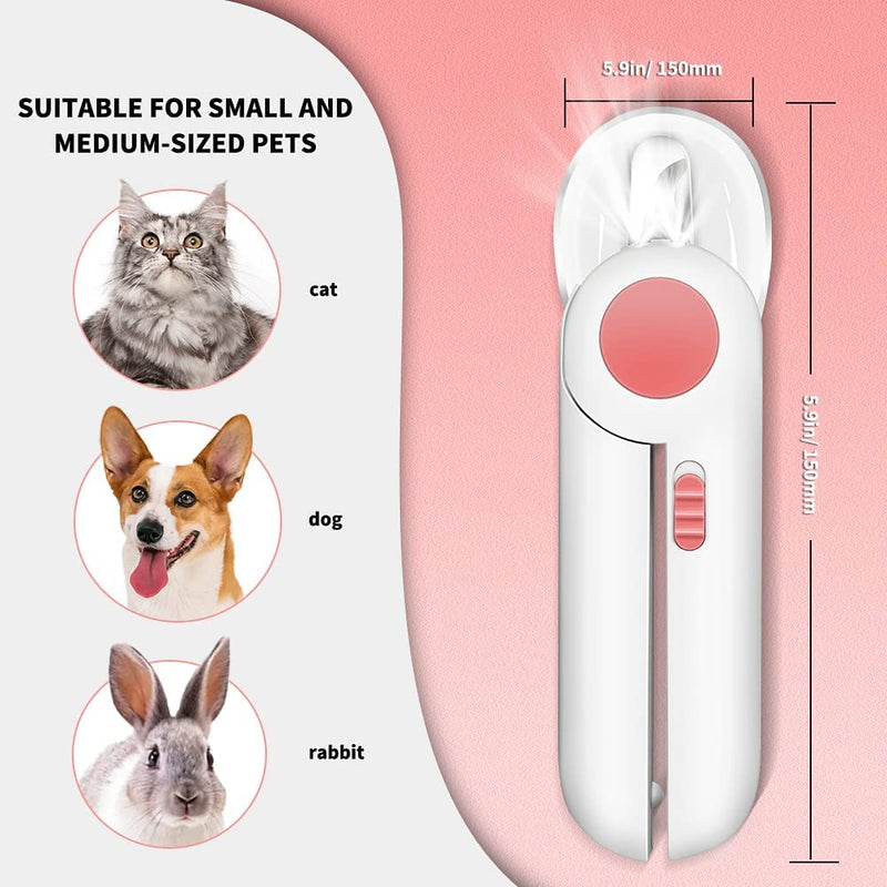 Dog & Cat Nail Clipper with LED Light