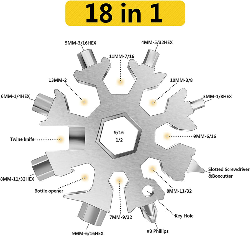 18-in-1 Snowflake Multi Tool