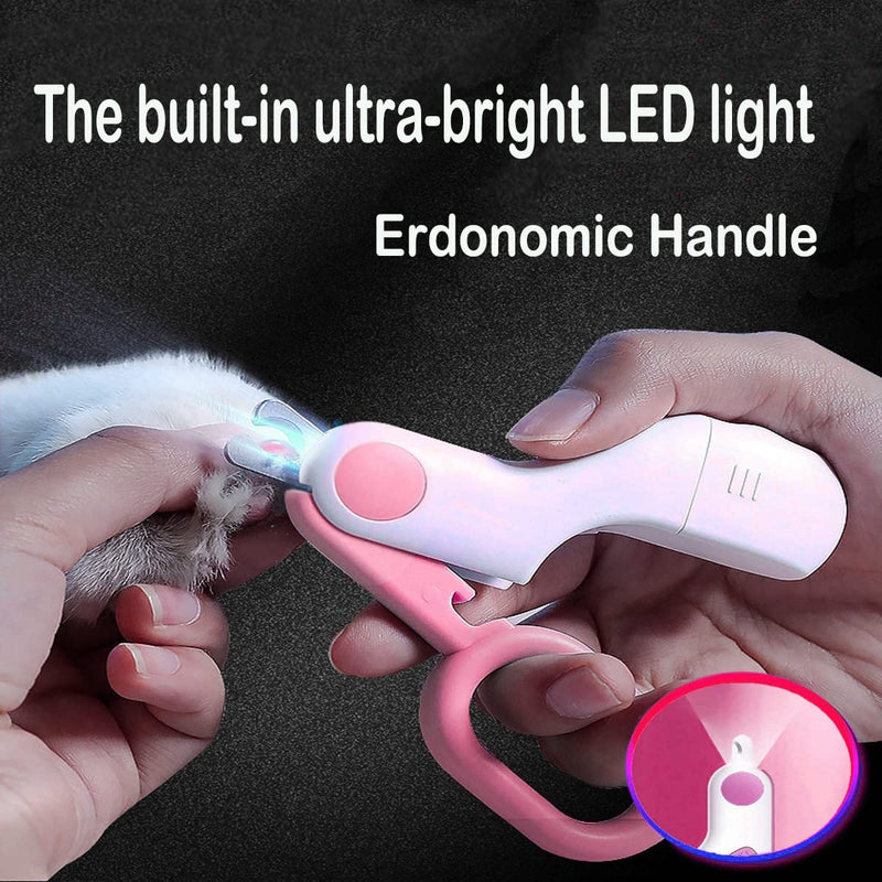 Nail Clippers with LED Light for Small Dogs & Cats