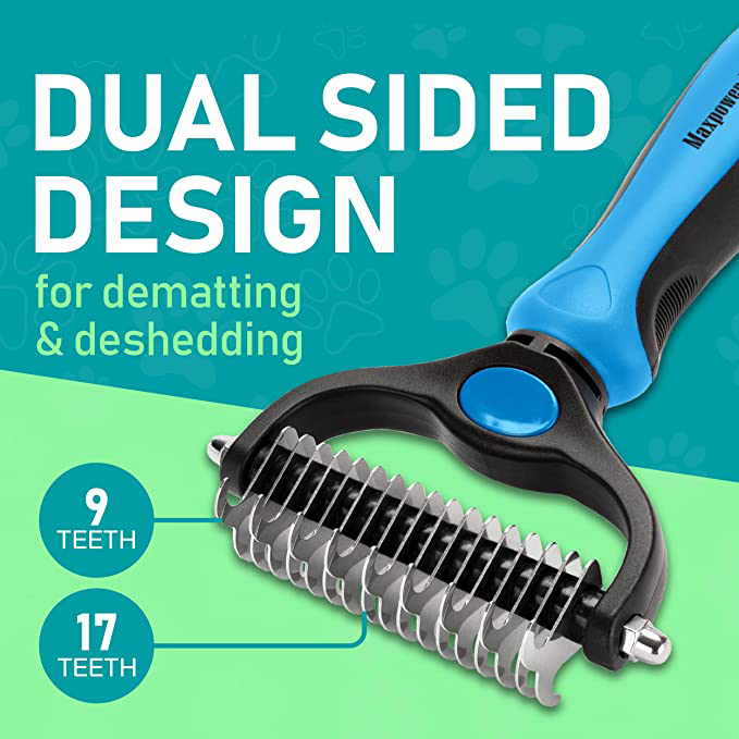 Pet Grooming Brush for Dogs & Cats