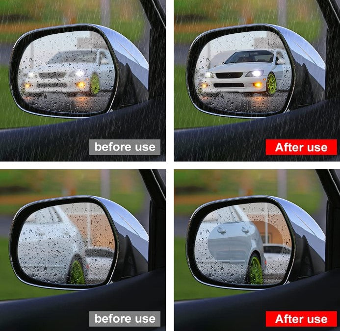 Car Rearview Mirror Film Rainproof Waterproof Universal Anti-fog Film 2 Pack