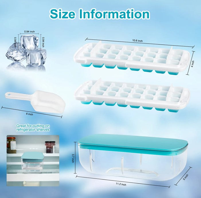 Press Type Ice Cube Maker