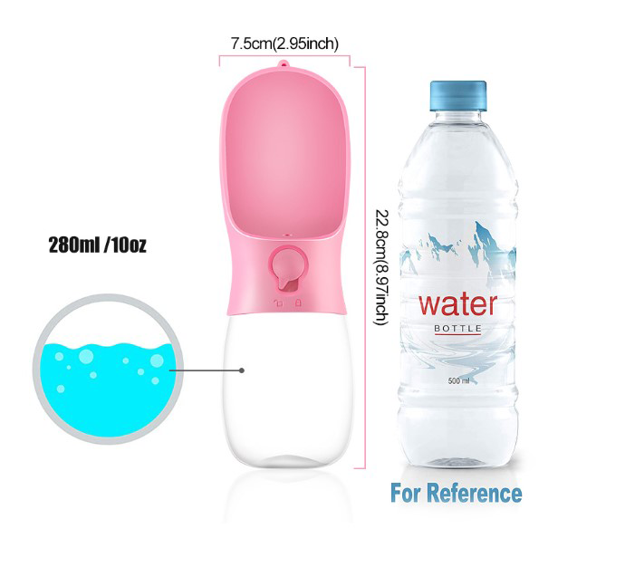 Portable Dog Water Bottle 280ml/10oz