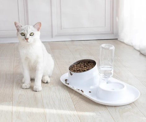 White Eco-friendly Luxury Stylish Design Plastic small Bowl for Dogs & Cats