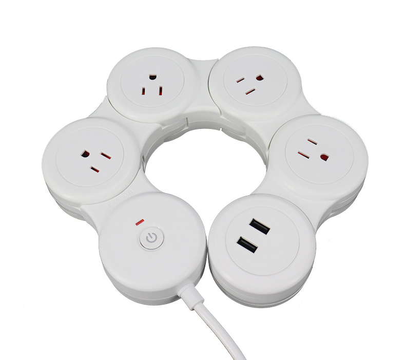 Power Strip with 2 USB Ports and 4 Multi Outlets