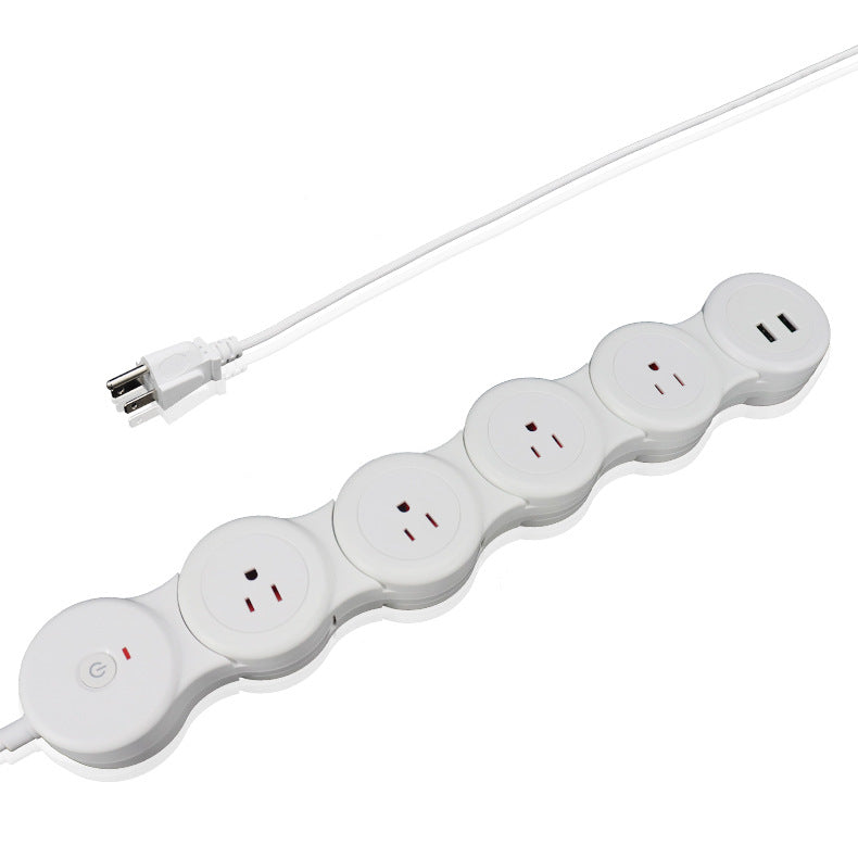 Power Strip with 2 USB Ports and 4 Multi Outlets