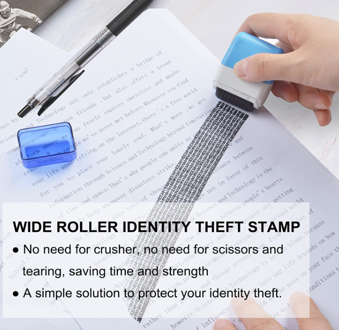 Identity Protection Roller Stamps 2 Pack